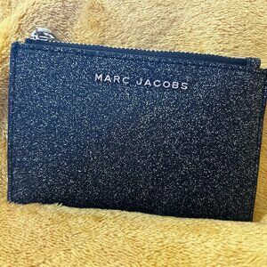 MARC JACOBS - Black Sparkle Card Holder Wallet